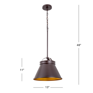 Wyndham 1-Light Cone Pendant Light